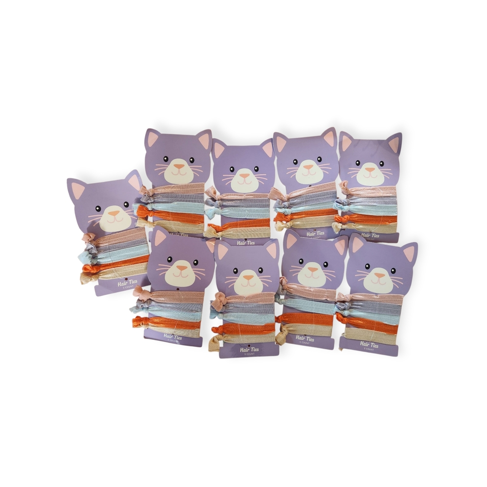 9 Pack Kids Colorful Hair Ties Set